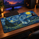 Glaceon Pokemon Starry Night Desk Mat