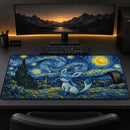 Glaceon Pokemon Starry Night Desk Mat