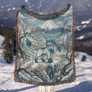 Glaceon Pokemon Japan Style Woven Throw Blanket