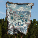 Glaceon Pokemon Japan Style Woven Throw Blanket