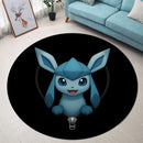 Glaceon Pokemon Zipper Round Rug