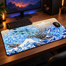 Glaceon and Vaporeon Pokemon Great Wave Desk Mat