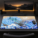 Glaceon and Vaporeon Pokemon Great Wave Desk Mat