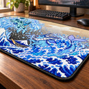 Glaceon and Vaporeon Pokemon Great Wave Desk Mat