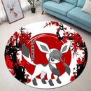 Glaceon Pokemon Japan Style Round Rug