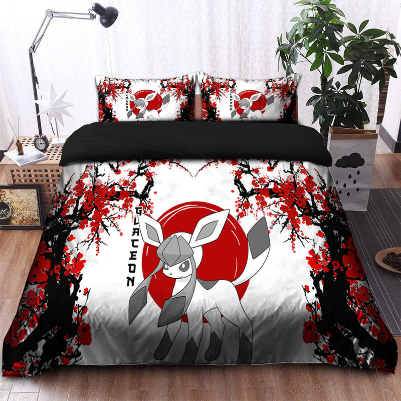 Glaceon Pokemon Japan Style Bedding Set Duvet Cover And 2 Pillowcases