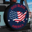 God Bless America Car Spare Tire Cover