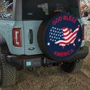 God Bless America Car Spare Tire Cover