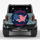 God Bless America Car Spare Tire Cover