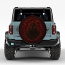 Godzilla Break Wall Jeep Car Spare Tire Cover