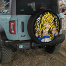 Gogeta Super Saiyan Car Spare Tire Cover With Camera Hole