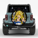 Gogeta Super Saiyan Car Spare Tire Cover With Camera Hole
