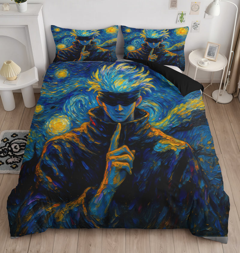 Gojo Satoru Starry Night Bedding Set
