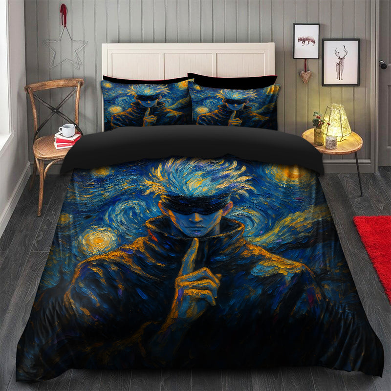 Gojo Satoru Starry Night Bedding Set