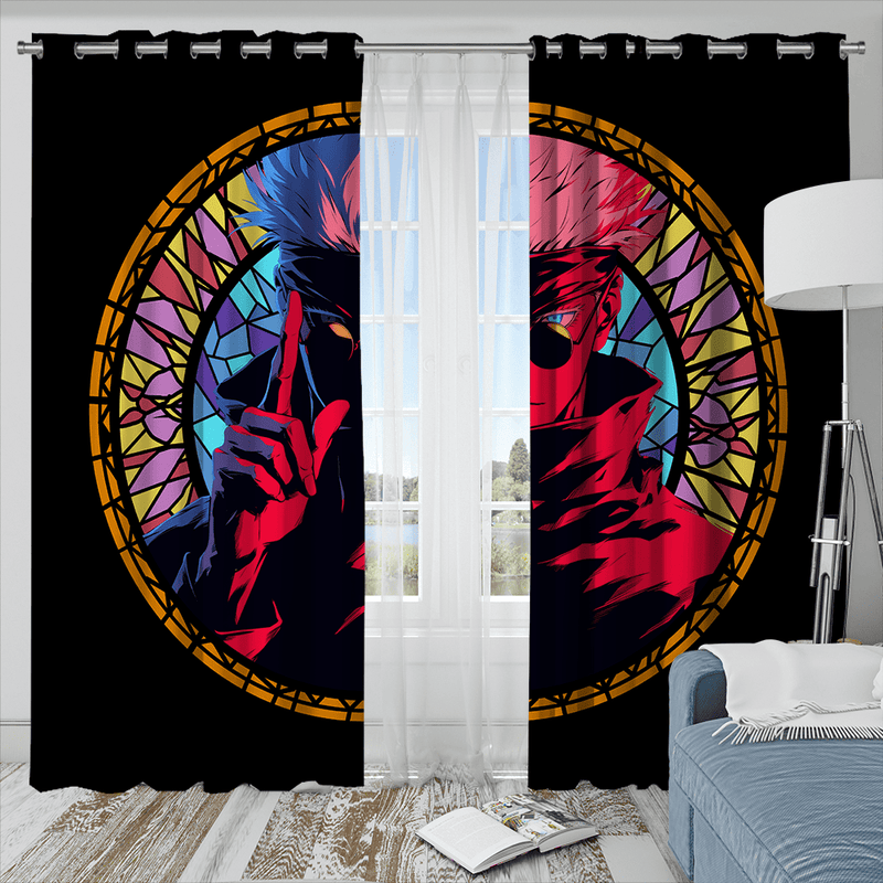 Gojo Stained Glass Window Curtain