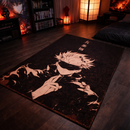 Gojo B&W Jujutsu Kaisen Rectangular Area Rug