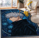 Gojo Satoru Jujutsu Kaisen Stained Glass Rectangular Area Rug