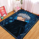 Gojo Satoru Jujutsu Kaisen Stained Glass Rectangular Area Rug