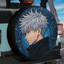 Gojo Satoru Jujutsu Kaisen Stained Glass Car Spare Tire Cover