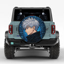Gojo Satoru Jujutsu Kaisen Stained Glass Car Spare Tire Cover