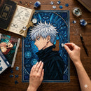 Gojo Jujutsu Kaisen Stained Glass Jigsaw Puzzle