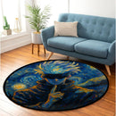 Gojo Satoru Starry Night Carpet Round Rug