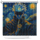 Gojo Satoru Starry Night Shower Curtain