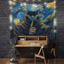 Gojo Satoru Starry Night Tapestry