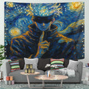 Gojo Satoru Starry Night Tapestry
