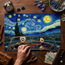 Gojo and Geto in Starry Night Jigsaw Puzzle