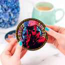 Gojo Stained Glass Decor Coaster - Gift Idea