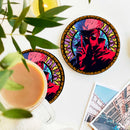 Gojo Stained Glass Decor Coaster - Gift Idea
