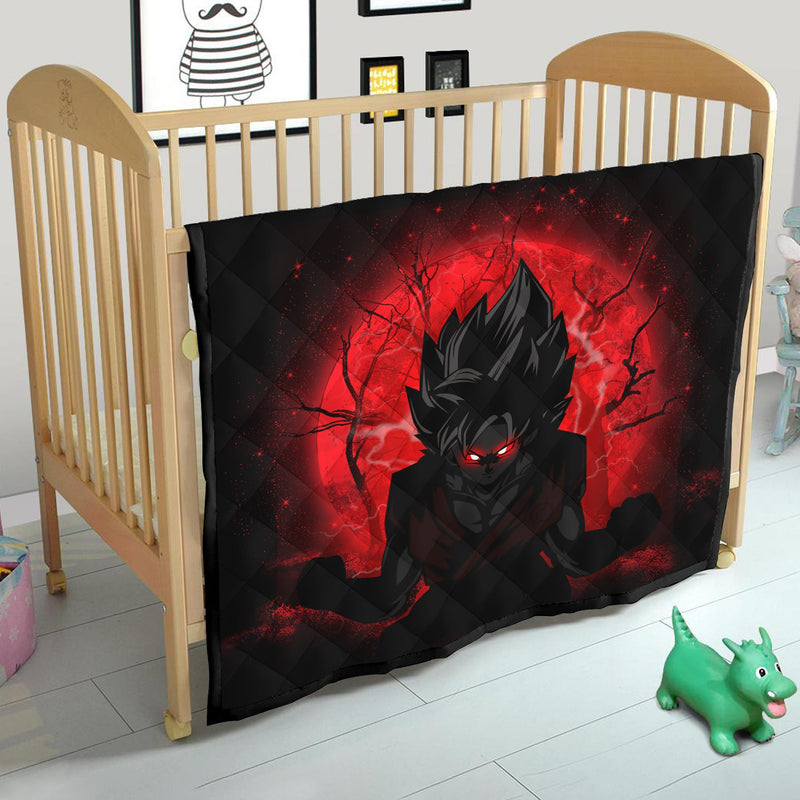 Goku Saiyan Evil Moonlight Quilt Blanket Nearkii