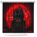 Goku Saiyan Evil Moonlight Shower Curtain Nearkii