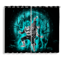 Goku Vegeta Blue Dragon Ball Moonlight Anime Window Curtain