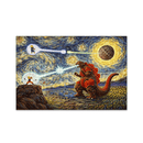Goku Vegeta vs Death Star Starry Night Jigsaw Puzzle