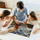 Goku Vegeta vs Death Star Starry Night Jigsaw Puzzle