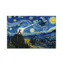 Goku vs Death Star Starry Night Jigsaw Puzzle