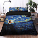 Goku Vs Death Star Starry Night Bedding Set