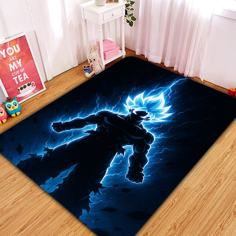 Goku Ultra Instinct Dragon Ball Light Carpet Rug Home Room Decor