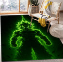 Broly Dragon Ball Green Light Rectangular Area Rug