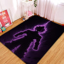 Goku Dragon Ball Purple Light Rectangular Area Rug