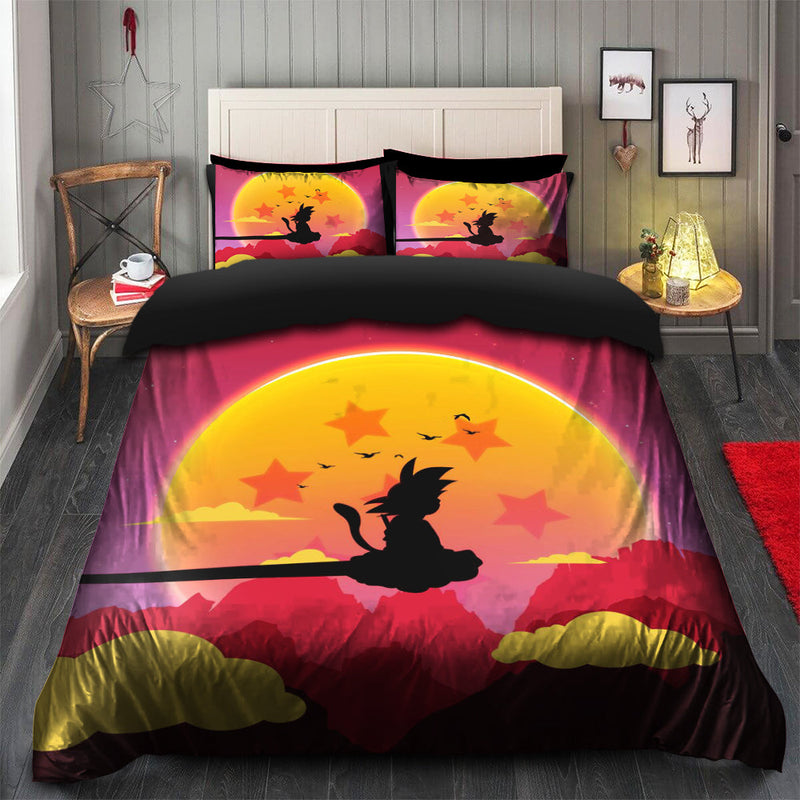 Goku Kid Cloud Bedding Set Duvet Cover And 2 Pillowcases Nearkii