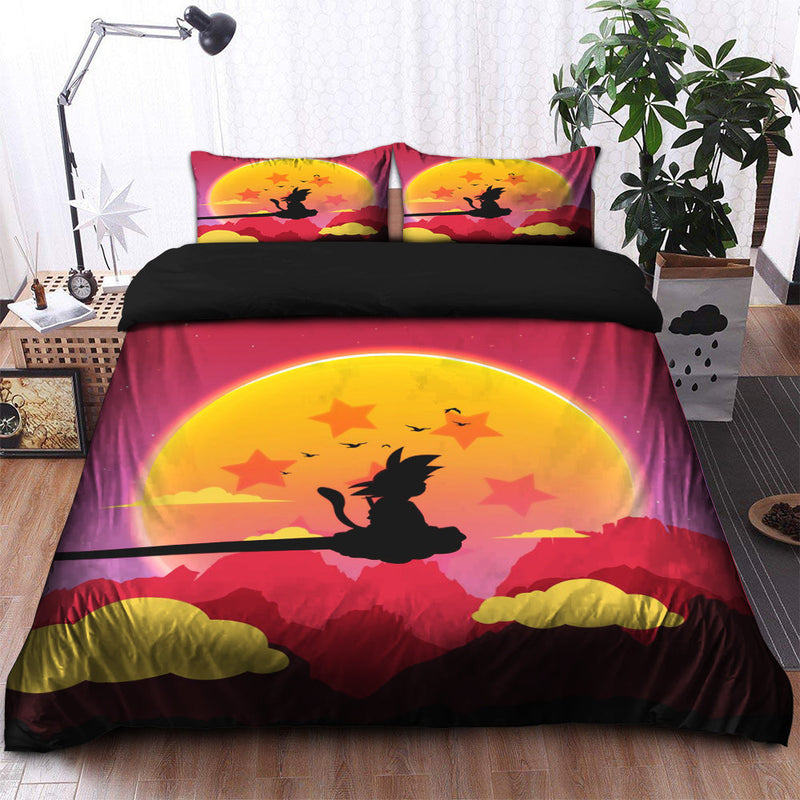 Goku Kid Cloud Bedding Set Duvet Cover And 2 Pillowcases Nearkii