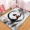 Goku Kid Japan Watercolor Rectangular Area Rug