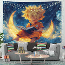 Goku Reading On A Crescent MoonTapestry