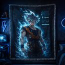 Goku Ultra Instinct Woven Throw Blanket