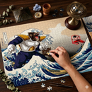 Goku Vs Vegeta The Great Wave Japan Jigsaw Puzzle