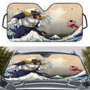 Goku vs Great Ape Vegeta The Great Wave Custom Car Windshield Sunshades