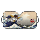 Goku vs Great Ape Vegeta The Great Wave Custom Car Windshield Sunshades
